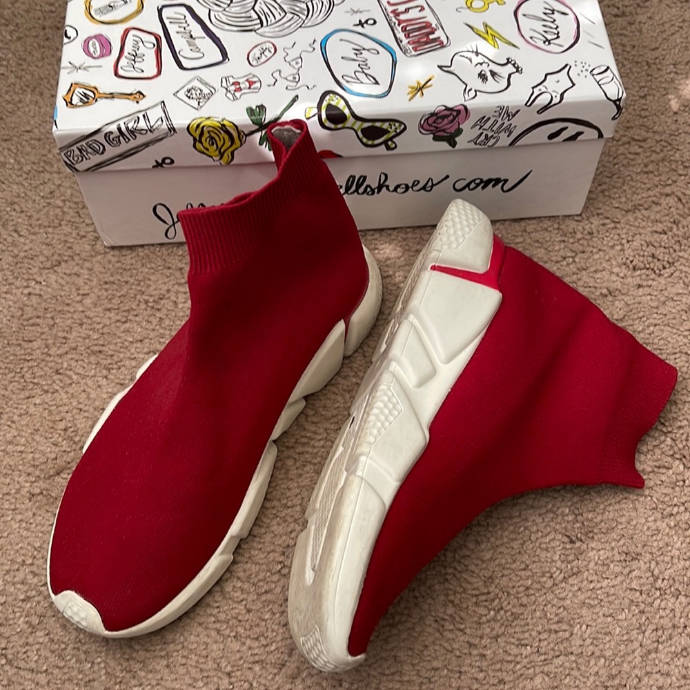 Jeffreycampbell red socks sneaker